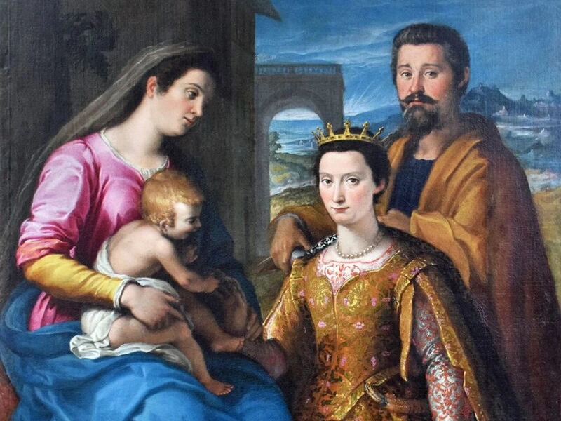 1541-Lucrezia Quistelli - Della Mirandola - Matrimonio mistico di Santa Caterina, 1576